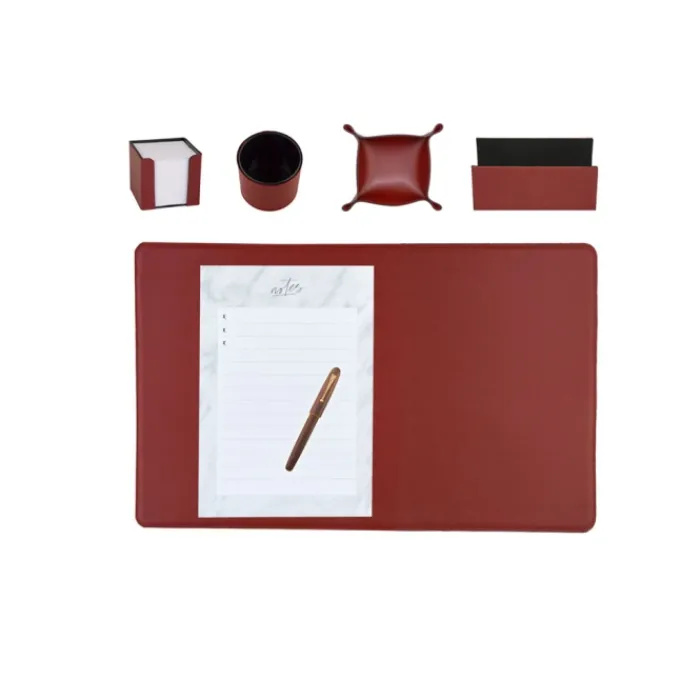 Frandi Set de bureau Grainé>Femme Sous-Main Bureau Cuir | Sous-Main Bureau