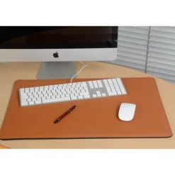 Frandi Sous main bureau cuir rouge, noir ou gris - Made in France><noscript><img width=