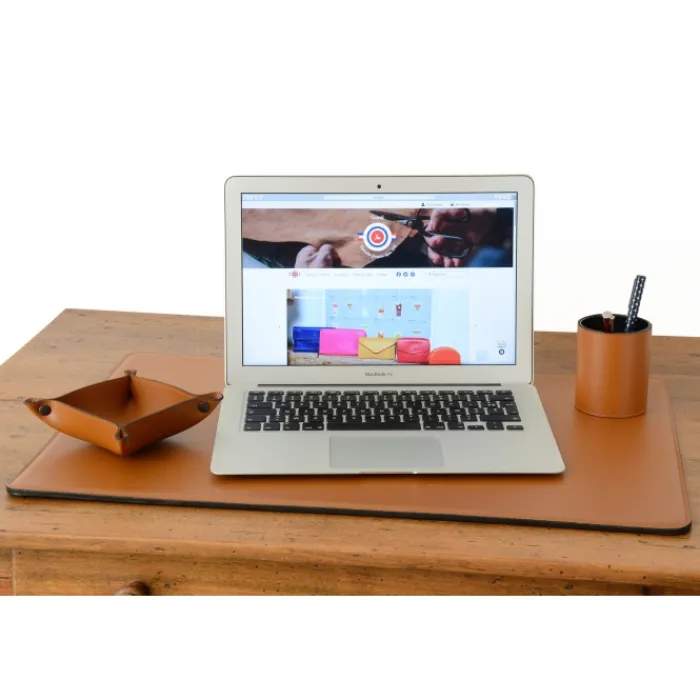 Frandi Sous main cuir luxe 60/40 cm - Fabrication France>Homme Sous-Main Bureau