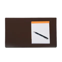 Frandi Sous main de bureau en cuir marron -><noscript><img width=