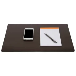 Frandi Sous main de bureau en cuir marron -><noscript><img width=